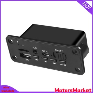 [motorsmarketsfc] USB Decoder Board, 5V Bluetooth Module, AUX Audio Module Player, FM Radio w/ Power Amplifier, 2 x 3W Support MP3 USB TF