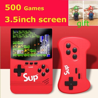 [reday Stock]*listo stock* regalo de navidad Hadiah Kids regalo de cumpleaños 2 jugadores 500 en 1 Sup Game Boy Retro clásico Mini consola de juegos de 3.5 pulgadas Palm Gameboy