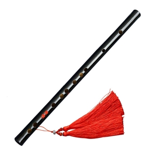 TIANYI Black Flute Chinese Traditional Musical Instruments Transverse Fife Lan Wang Ji Dizi Cosplay Accessory for Beginner Can Play Bamboo Mo Dao Zu Shi (7)