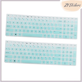 2 funda de silicona para teclado portátil HP 15.6\'\'BF, color verde claro