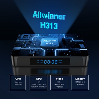 pretty x96q pro 4k android 10.0 set top box h313 quad core smart tv media player