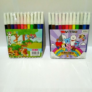 (Fafi) Un juego (12 colores) bolígrafo de Color de 12 colores Zendi marcadores 838-12
