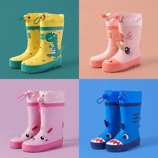 Los niños zapatos de lluvia de niños y niñas antideslizante zapatos de agua bebé botas de lluvia botas de agua de los niños de la moda de los niños impermeable zapatos de goma3347251155.my10.25