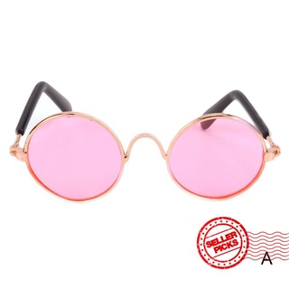 Doll Cool Glasses Pet Sunglasses Toy Photo cat Sunglasses Accessories For Small Reflection Dog O6Z2