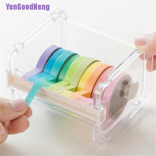 (YenGoodNeng) dispensador de cinta de escritorio cortador de cinta Washi dispensador de cinta de rollo titular de cinta