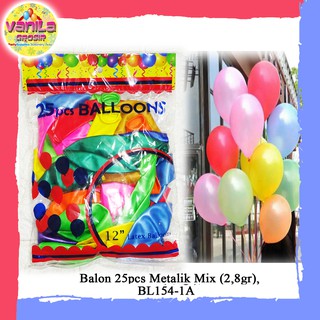 (25Pcs) Mix (2.8gr), globos metálicos, colores mezclados metálicos, globos metálicos de cumpleaños