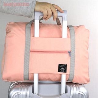 [lovely]Big Foldable Travel Storage Luggage Carry-On Organizer Hand Shoulder Duffle Bag