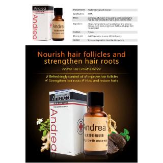 Andrea líquido crecimiento del cabello esencia Natural planta fórmula crecimiento del cabello esencia Anti-pérdida de cabello producto de regeneración 20ml (4)