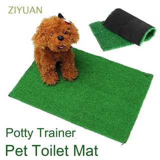 ziyuan - alfombrilla de inodoro para interior, entrenamiento de césped artificial, accesorios de inodoro para mascotas, almohadilla de césped, gato, perro, suministros para orinal