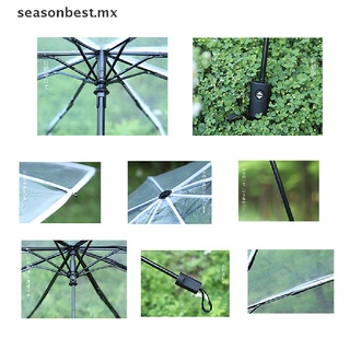 mejor paraguas transparente plegable a prueba de viento sol lluvia coche compacto paraguas automático.