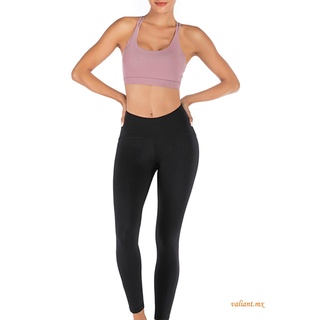 soo-mujer ropa interior deportiva de verano, color sólido transpirable acolchado yoga chaleco con (1)