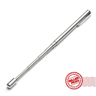 1Pcs 6-Section Gel Pen Stainless Steel Telescopic Pointer Pen E0Y4