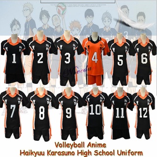 Uniforme de voleibol de Anime Haikyuu Karasuno, uniforme de escuela secundaria Hinata Shyouyou, ropa deportiva, camisetas, disfraz de Cosplay