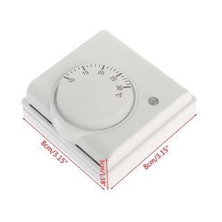 Neva* 220V 6A mecánico termostato de la habitación controlador de temperatura de aire acondicionado y suelo de la caldera de Gas calefacción (7)