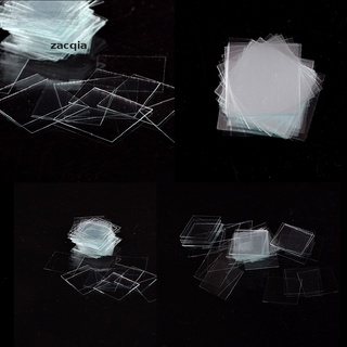 zacqia 100 piezas de cristal micro cubierta slips 18x18mm - microscopio slide covers mx