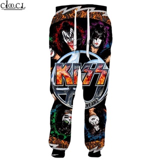 Hx Hip Hop Rock Metal Kiss Band pantalones de impresión 3D hombres mujeres Unisex moda pantalones Casual Streetwear pantalones de chándal envío