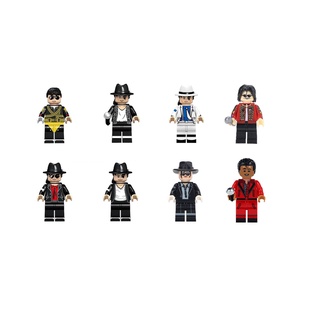 Mini Figuras Michael Jackson Lego bloques de construcción armables Dangerous Tour