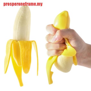 [Prosperone] Banana Squishy juguetes exprimir antiestrés novedad juguete estrés Rel