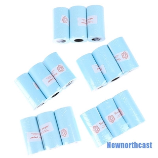 [newnorthcast 0323] 3 rollos de papel adhesivo imprimible rollo de papel térmico directo autoadhesivo 57*30 mm