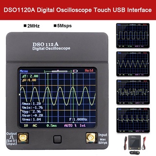 Nuevo DSO112A portátil de mano Digital osciloscopio cocodrilo Clip BNC sonda hengma_time666