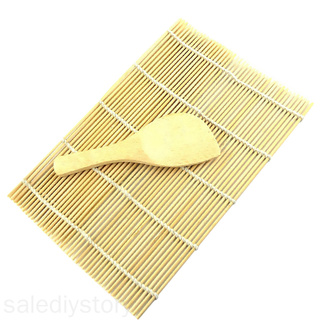 sushi rolling maker bambú rodillo diy estera y arroz paddle salediystory