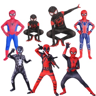 Niños Spider-Man superhéroe Cosplay disfraz de los niños Spiderman mono de araña hombre araña traje