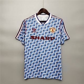 Camiseta Retro 1990 1992 Manchester United visitante camiseta De fútbol clásica 90/92 Manchester United Camisa Retro