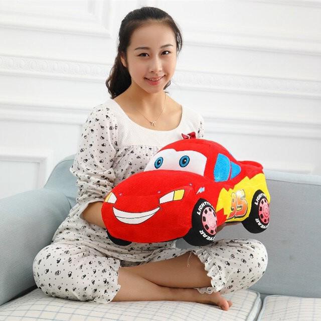 25 cm Disney Toy Story coche estilo iluminación McQueen almohada cojín minifiguras