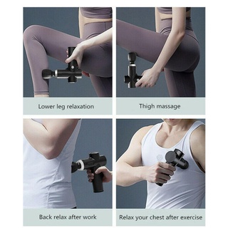 alta calidad mini pistola de masaje muscular profunda ejercicio recargable usb masajeador eléctrico b0b3 (9)