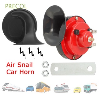 PRECOL 2pcs Car Accessories Loud Camper 300DB Train Horn Air Snail Car Horn Motorcycle 12V Lorry Electric Truck Boat Raging Sound