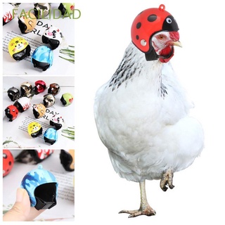 FACILIDAD Toy Chicken Helmet ABS Bird Protect Cap Pet Protective Headgear Accessories Light Pet Supplies Funny Sun Rain Protection Hats