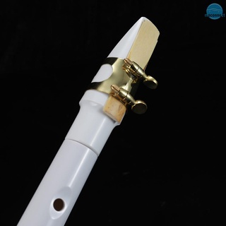 MC White Pocket Sax Mini Portable Saxophone Little Saxophone With Carrying Bag Woodwind Instrument (6)