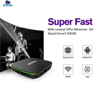 didida R69 Smart TV Box 2GB + 16GB 4K Alta Definición Quad-Core 2.4G Wifi Set Top 1080P Soporte 3D Película Media Player