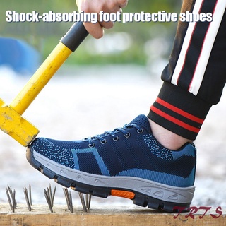 Men Mesh Breathable Shockproof Shoes Labor Insurance Outdoor Safety Sneakers