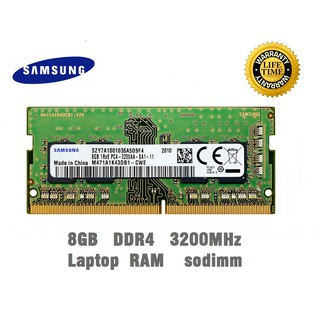 Samsung 8GB DDR4 3200MHz memoria portátil SODIMM PC4-25600 CL22 1Rx8 V 260-Pin SO-DIMM Notebook RAM