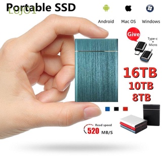 LUJO1 4TB 8TB 16TB Mini Disco duro móvil Portátil SSD|externo Laptop Tableta para teléfono Alta velocidad Unidad de estado sólido USB 3.1 Type-C/Multicolor
