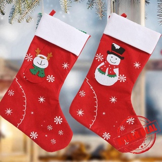 calcetines de regalo de navidad no tejido para decoración de navidad ancianos decoración de navidad alce t7u6