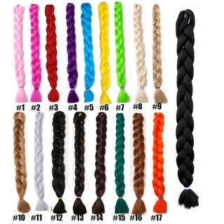chuguang kanekalon extensión de pelo sintético falso trenza jumbo trenzado para las mujeres afro twist trenzas peinados ombre crochet trenzas (2)