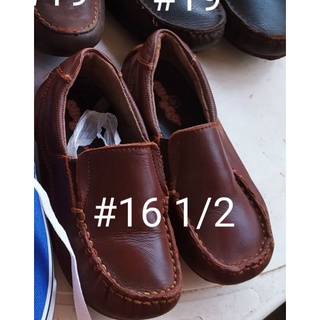 zapatos mocasín 16 1/2 100% piel suave sin caja