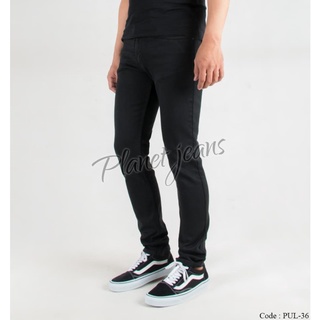 Hombres liso negro largo flaco Jeans hombres Denim Skiny 36 Premium pantalones últimos modelos