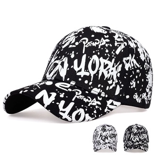 Sombrero para hombre de estilo coreano de moda de verano Graffiti Hip Hop sombrero para el sol gorra para el Sol a juego y hermosa gorra de béisbol a juego para mujeres