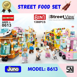 Street View 8in1 Street Food Compatible con LEGO Bricks juguetes | Juno 8613