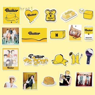 100Pcs Kpop BTS Butter Stickers Graffiti Laptop Hand Account Decoration Stickers