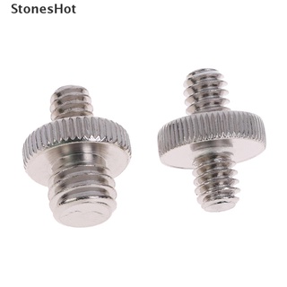 [StonesHot] 1pc 1/4" macho a 1/4" 3/8" macho roscado adaptador compatible con trípode.