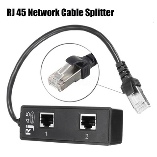 1 to 2 LAN Ethernet RJ45 Network Cable Plug Splitter Extender Adapter Connector ☆NewYetBloomVIP