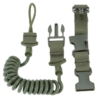 Cordón táctico militar al aire libre cuerda de seguridad antipérdida de resorte llavero herramienta (5)