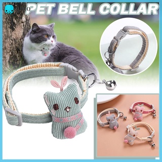collar con linda campana ajustable cómodo collar suministros para mascotas perro pequeño gato gatito cachorro