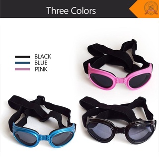 Gafas de sol para perros/gafas para perros/gafas de sol/protección UV/correa ajustable para perros pequeños (4)