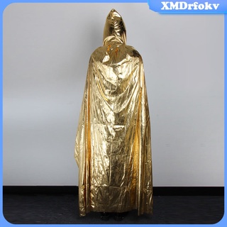 [rfokv] capa resplandeciente con capucha capa para niños disfraz de baile disfraz capa de navidad disfraz vestido (6)
