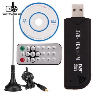 USB2.0 Digital DVB-T SDR + DAB + FM TV Sintonizador Receptor Stick RTL2832U + FC0012